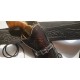 Handmade holster belt black